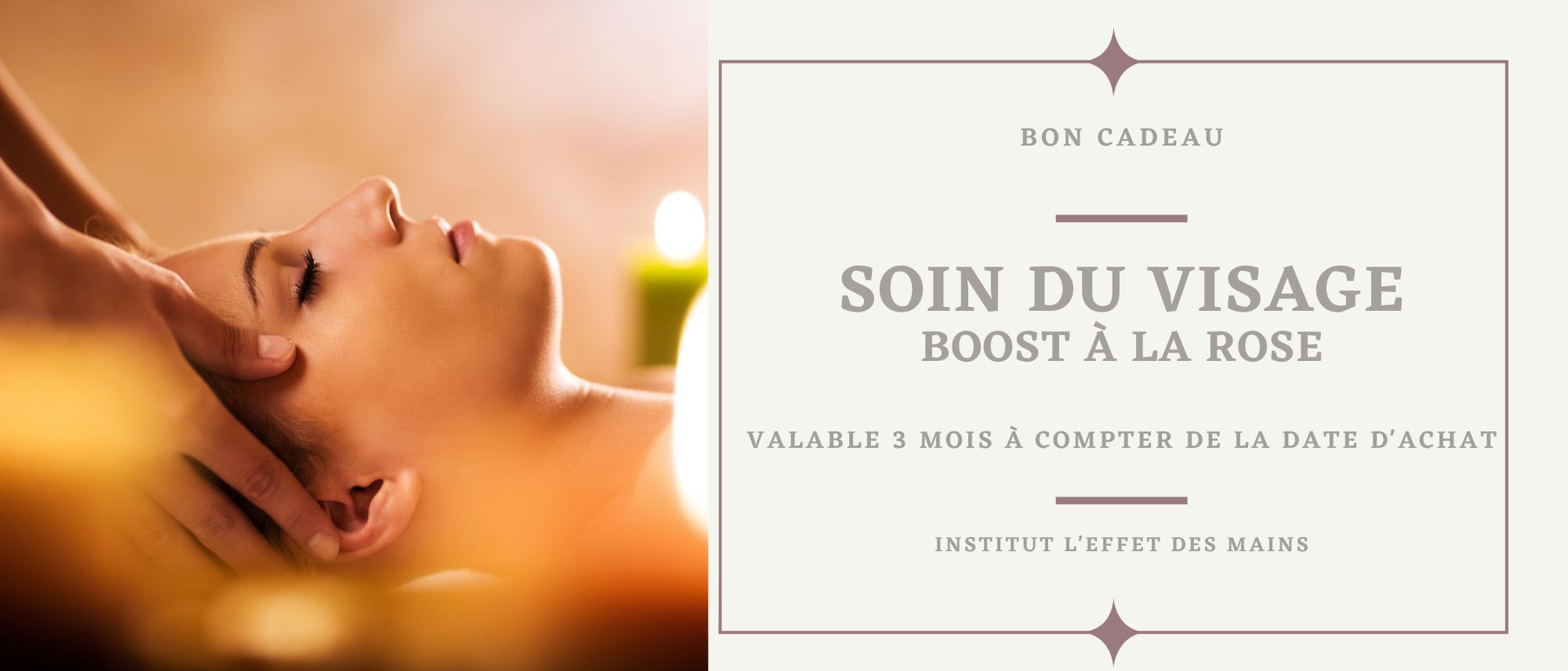 offrir un bon cadeau soin visage peaux sensibles